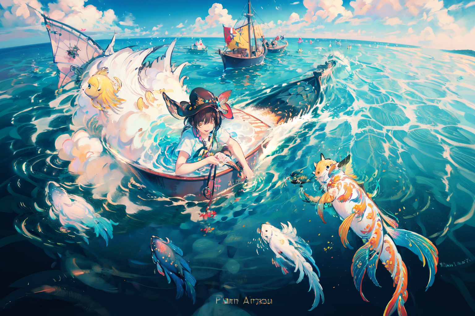 16521-1683142075-(Masterpiece_1.2, high quality), (pixiv_1.4),fansty world,_fish, no humans, water, artist name, watermark, blue background_.png